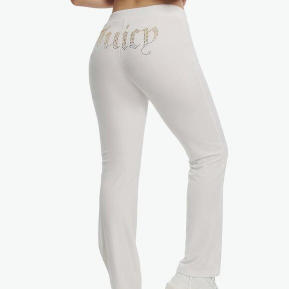 Juicy Couture Classic White Velour Pants Size: S - Picture 1 of 12